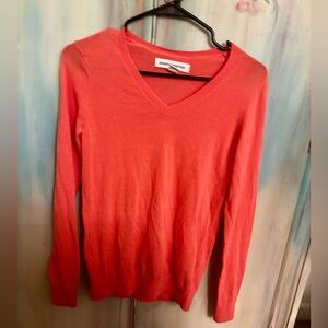 Amazon Essentials Women's V-Neck Sweater in Coral